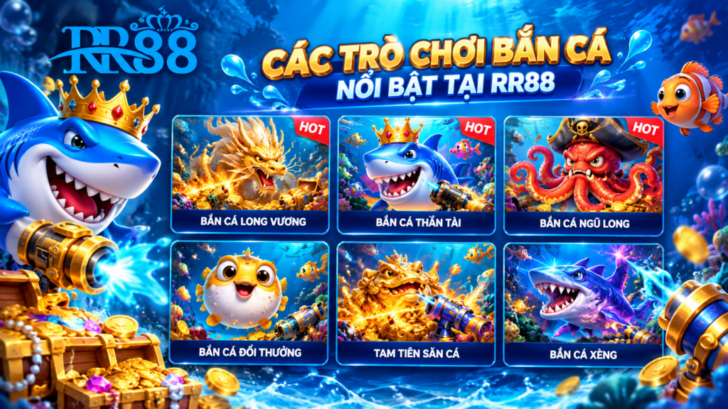 Các trò chơi Bắn Cá nổi bật tại RR88
